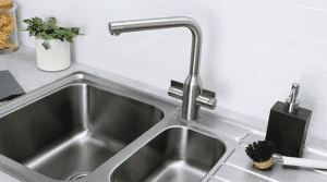 schock kitchen tap silver